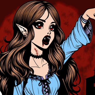 realistic vampire girl