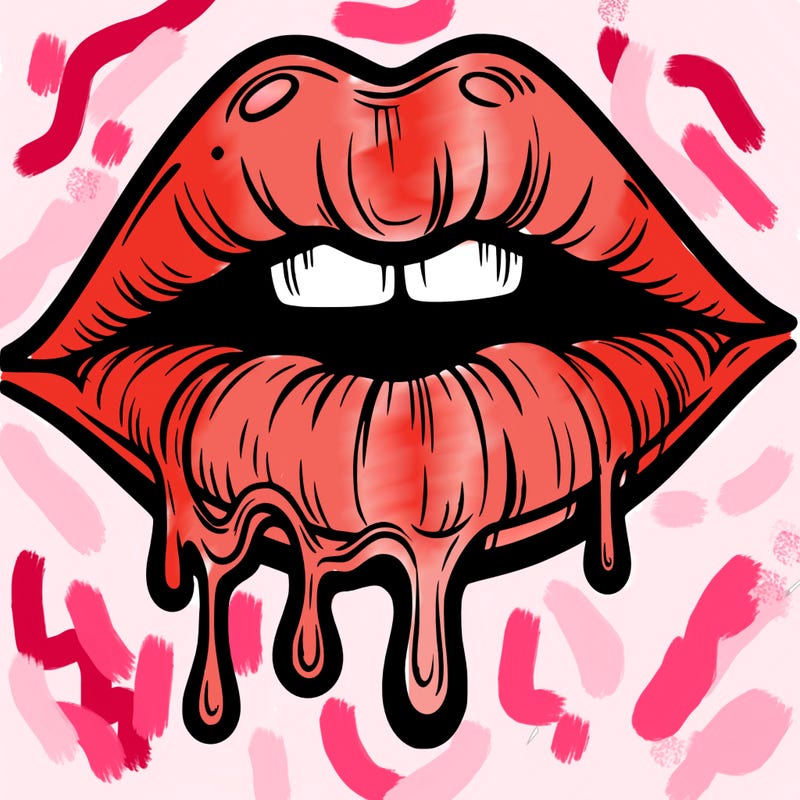lips that look realistic and drip