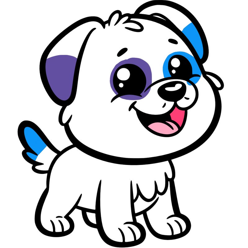 a dog that is happy and is smiling