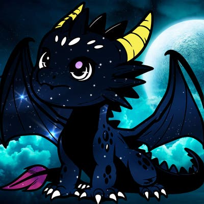 fierce baby night dragon