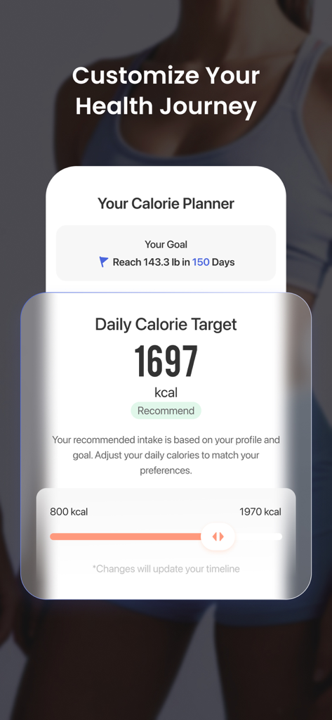 RENPHO Health - RENPHO Health app daily calorie target and goal planner screen