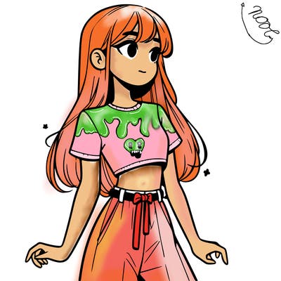 girl in a cute crop top