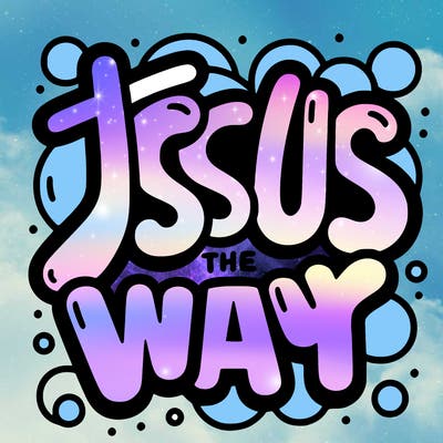 bubble letters that says jesus is the way