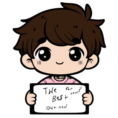 a boy a holding a blank sign