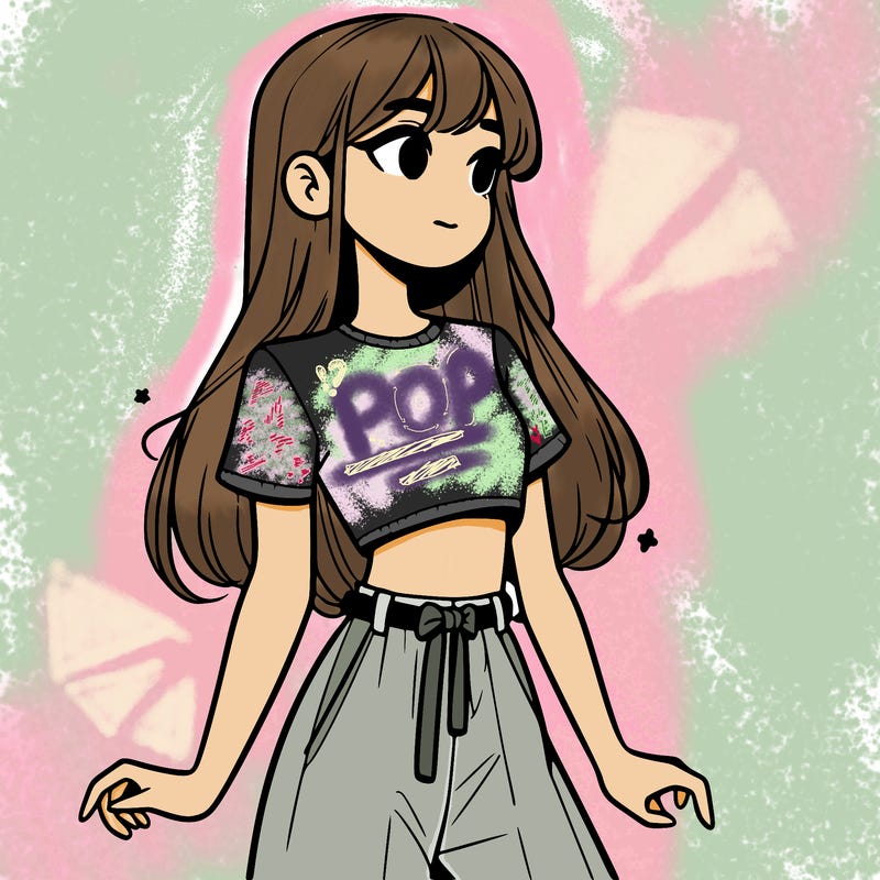 girl in a cute crop top