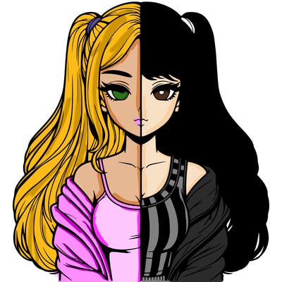 realistic girl split