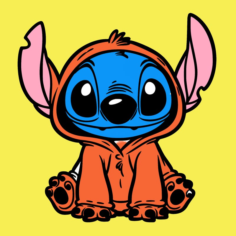 stitch in a dog costume