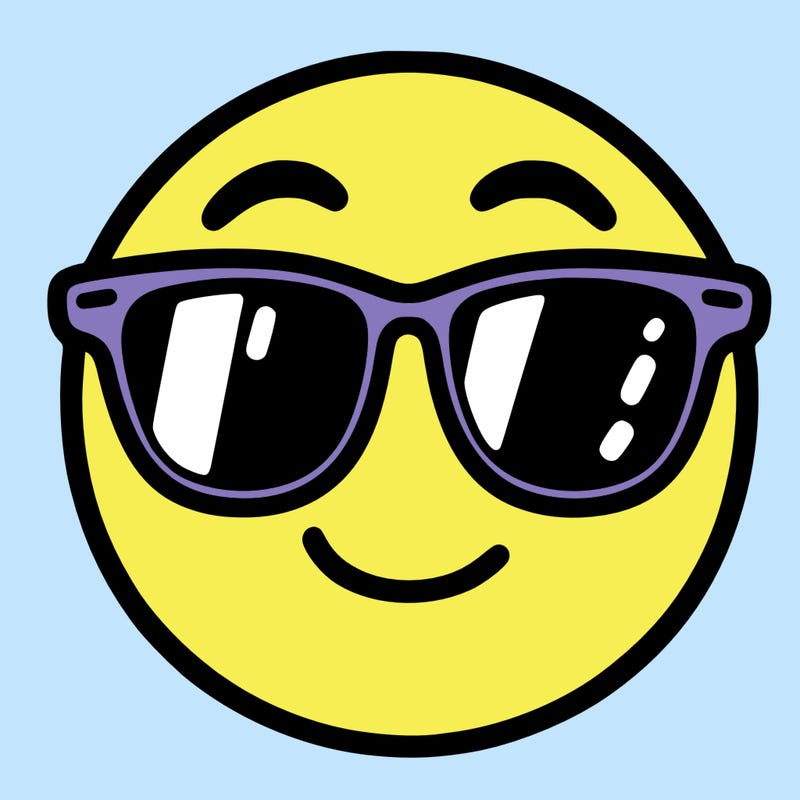 emoji with sunglasses