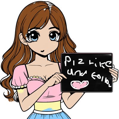 realistic pretty girl holding blank sign
