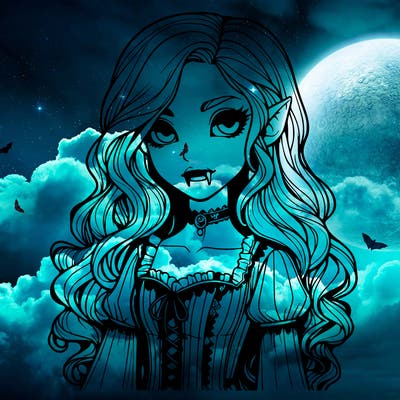 realistic vampire girl