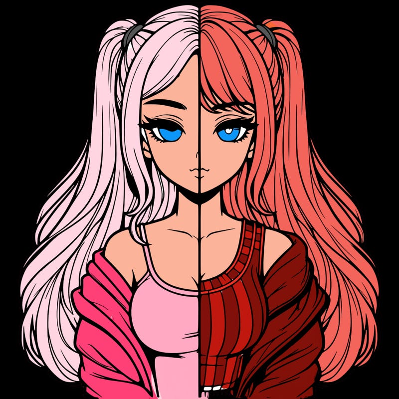 realistic girl split