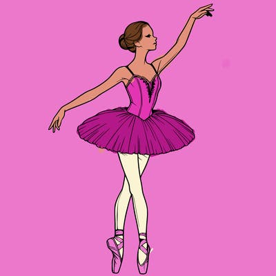realistic ballerina