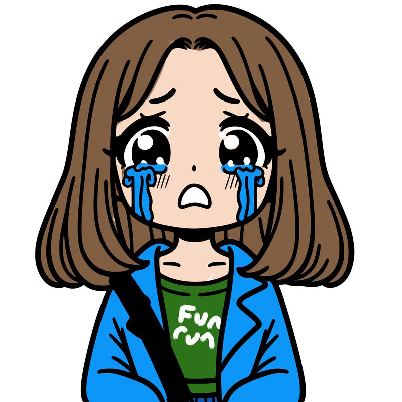 a girl who cries