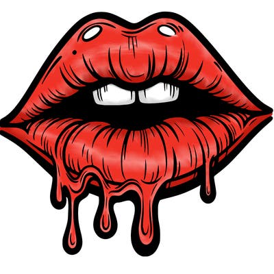 lips that look realistic and drip