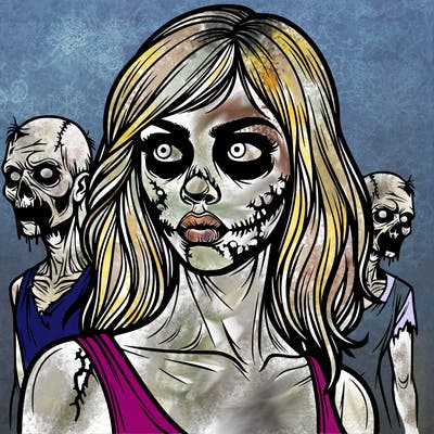 woman-zombie realistic