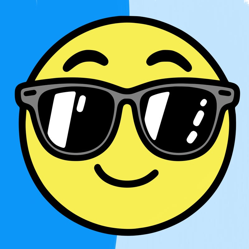 emoji with sunglasses