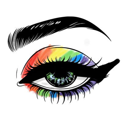 eye closed realistic