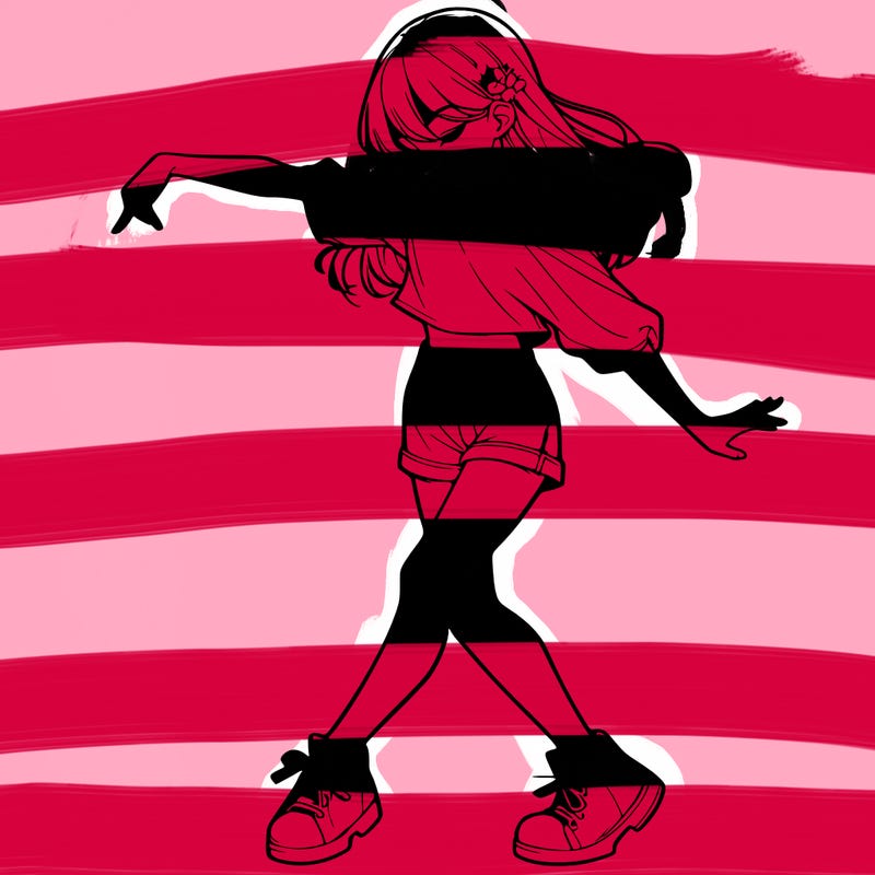 realistic girl danceing