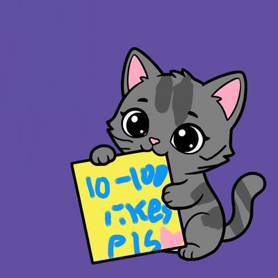 a small cat with a blank sheet of paper in its hand. the cat is sooooooo cute!