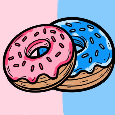 a piece of food doughnuts