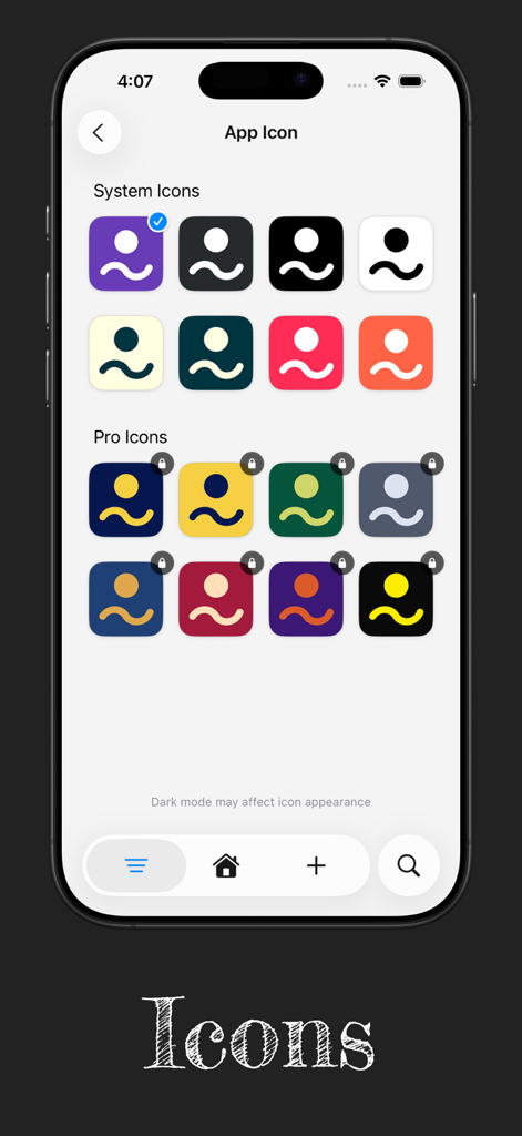 JustNote: Aesthetic Notes - Una variedad de iconos de aplicaciones minimalistas y coloridos para personalizar la aplicación de toma de notas JustNote.