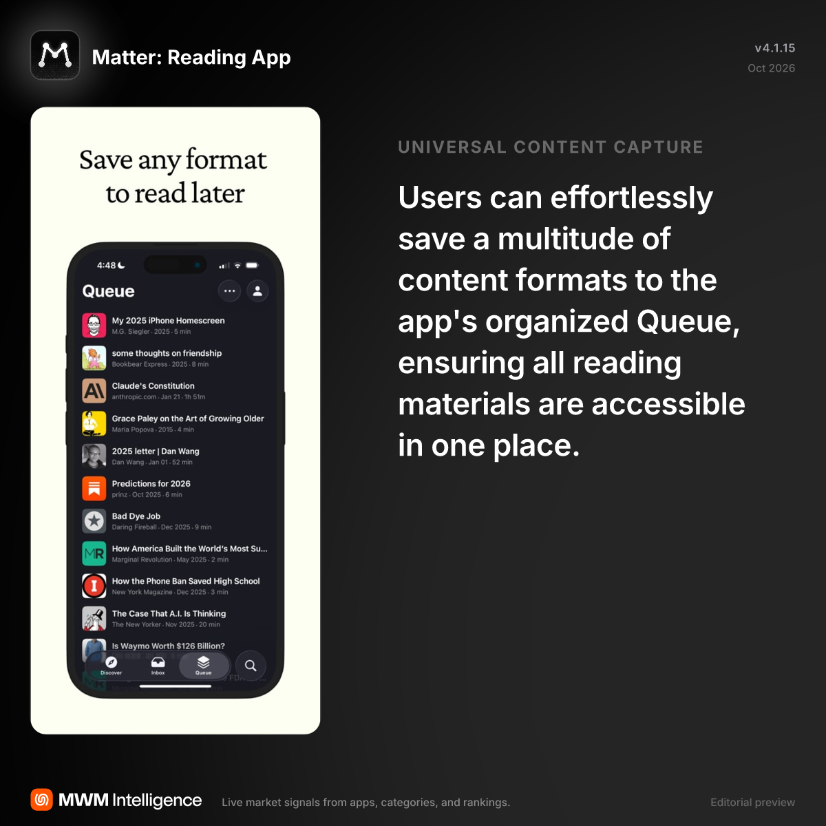 Matter: Reading App - News App | MWM