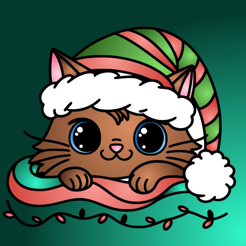 cat christmas
