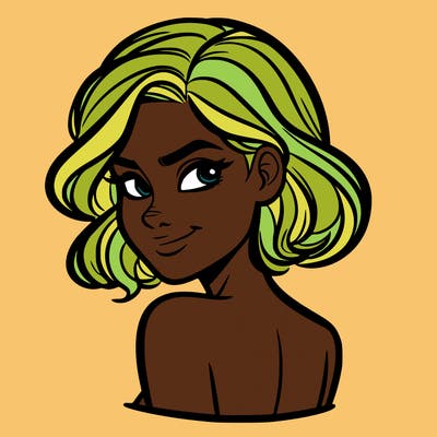 portrait of a woman looking over her shoulder smirking