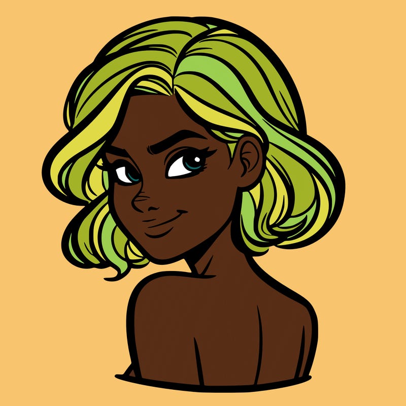 portrait of a woman looking over her shoulder smirking