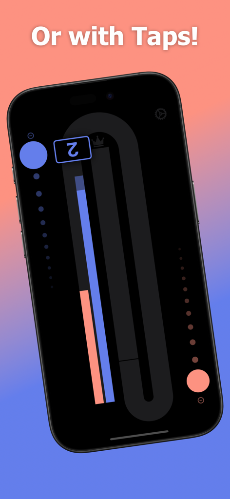 A smartphone screen displaying the tap to score feature of the Cribtastic digital cribbage board app