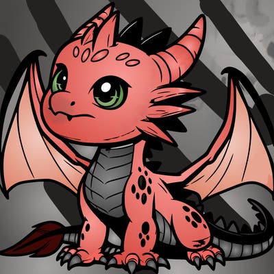 fierce baby night dragon