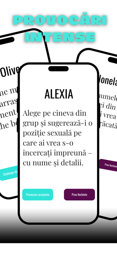 Screenshot of Pengu Party mobile app showing an intense adult dare on screen