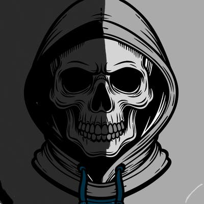 skull hoodie