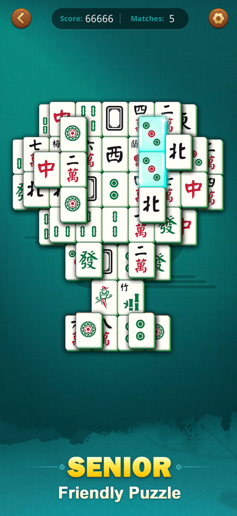 Mahjong Match：Classic Tiles！ - Juego de rompecabezas Mahjong apto para personas mayores con losetas clásicas grandes