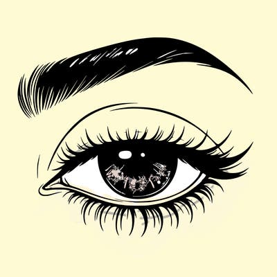 eye closed realistic