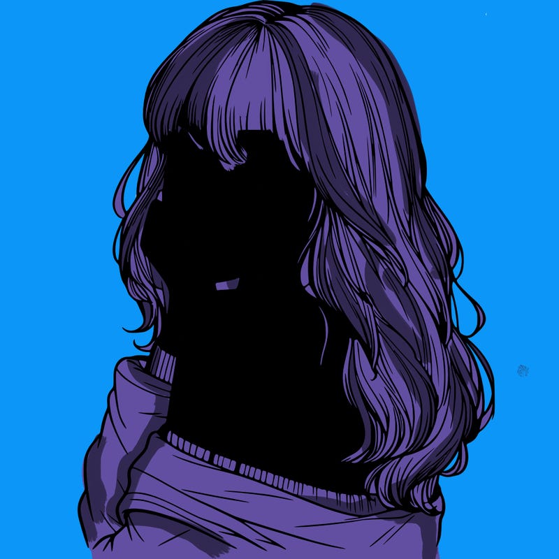 realistic girl with bangs looking over her shoulder