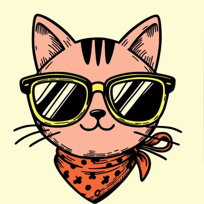 cat in sunglasses