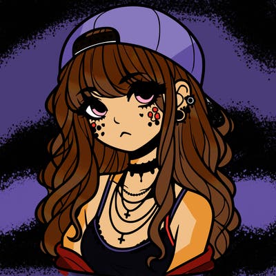 scene girl aesthetic