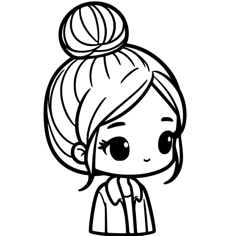 girl with bun