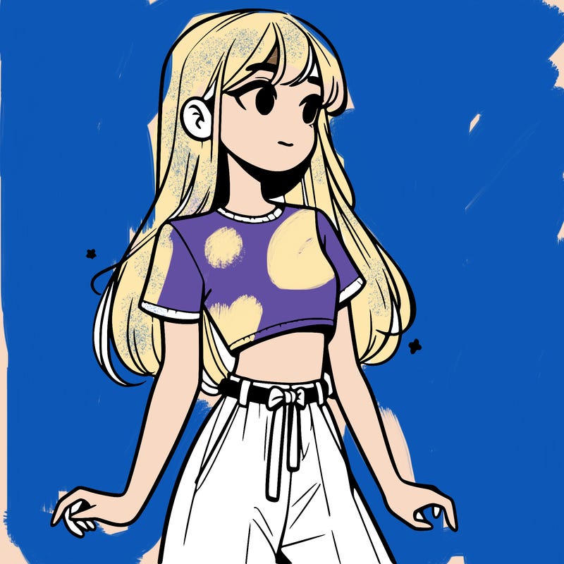 girl in a cute crop top