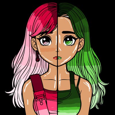 realistic girl split