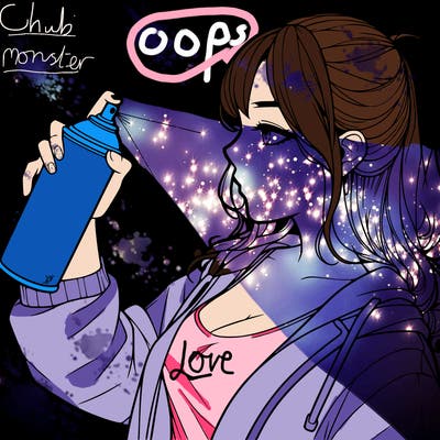 a realistic girl spray, painting