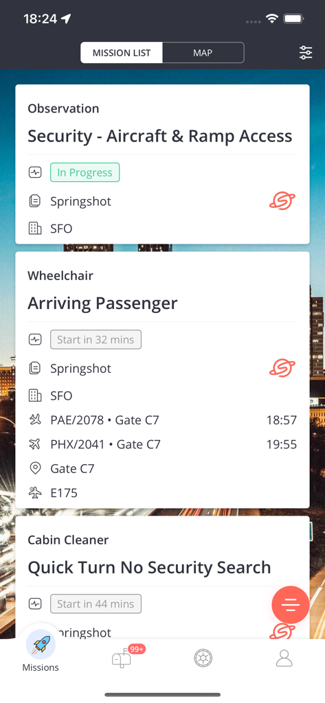 Springshot! | Coordina Tareas y Gana Créditos con tu Equipo