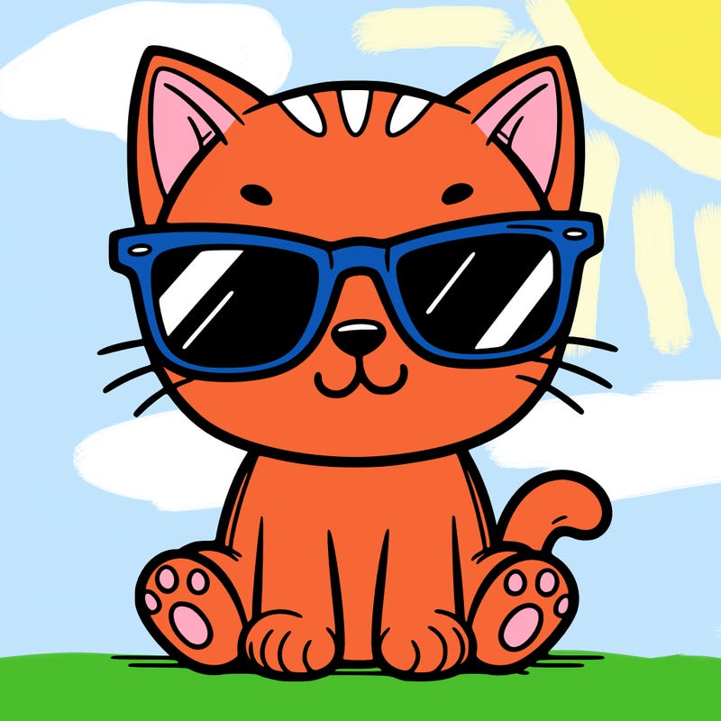 cat with sunglasses