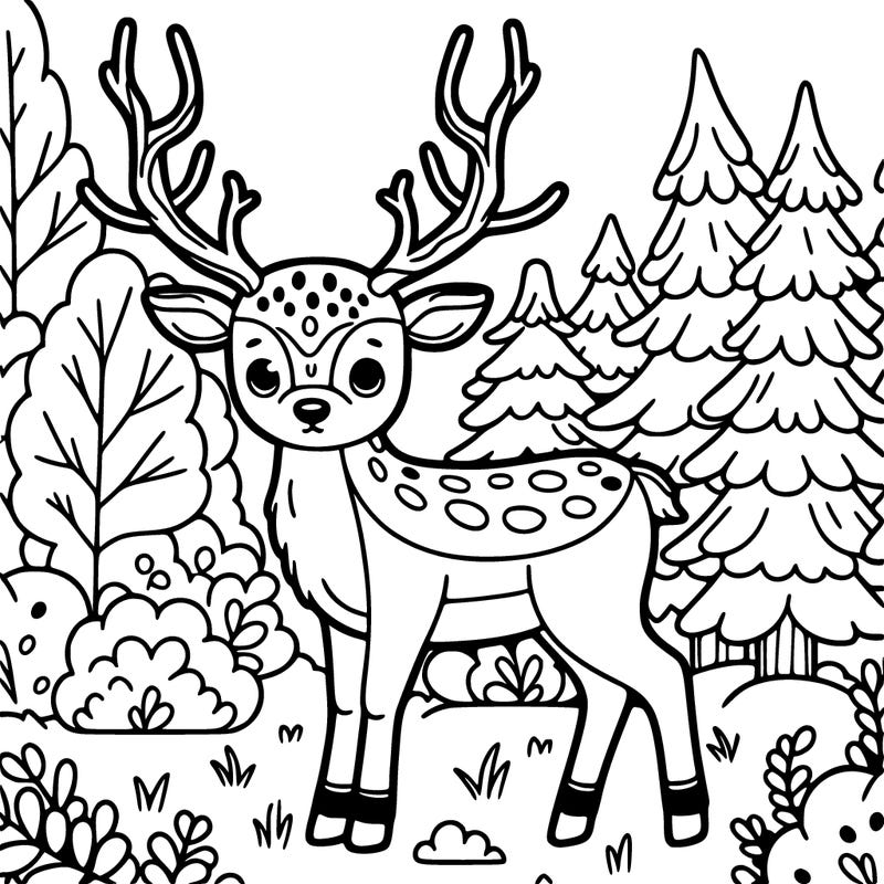 raindeer in the woods