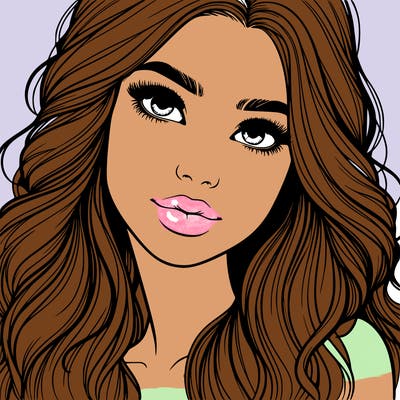 beautiful realistic girl