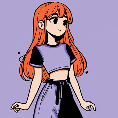 girl in a cute crop top