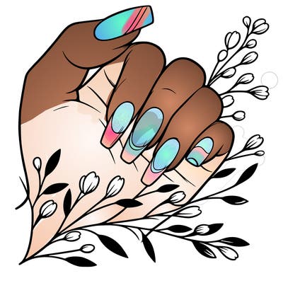 nails with french tip