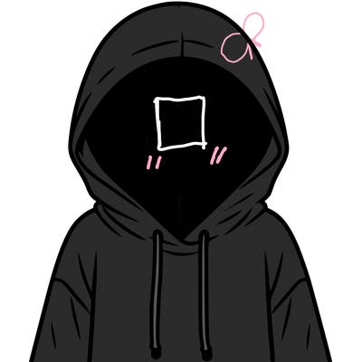 faceless girl in hoodie