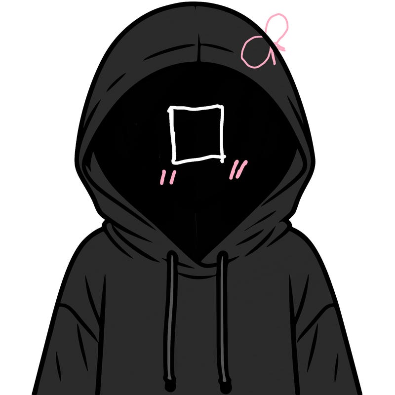faceless girl in hoodie